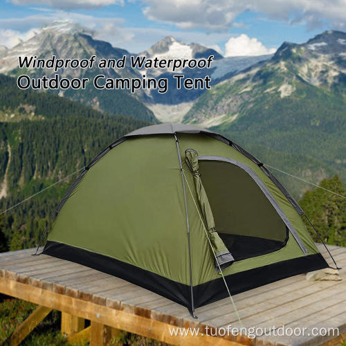 1.86kg green Mountaineering tent wind resistant